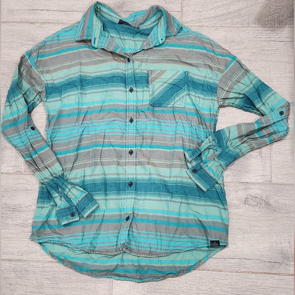 Prana Tops - Prana Women's Striped Button Up Shirt